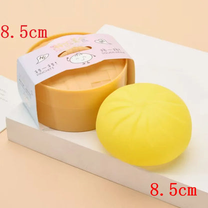 5.5/8.5cm Stress 1-12Pcs Dumpling Squash Toy Dampaline Squishy with Box Dumplings Sensory Squeeze Toy for  Relief Gift Birthday