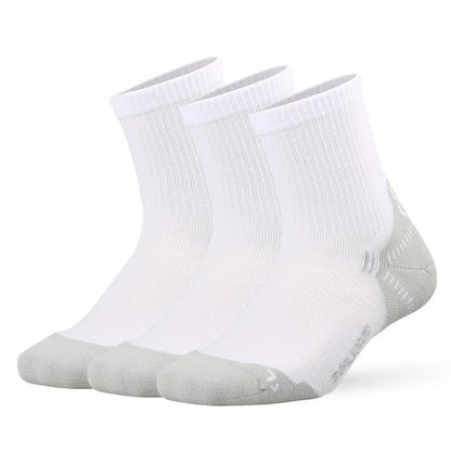 ZEALWOOD Running Cotton Socks Men's Women's Breathable Cushion No Show/Ankle/Crew Antibacterial Moisture Wicking Socks 3 Pairs