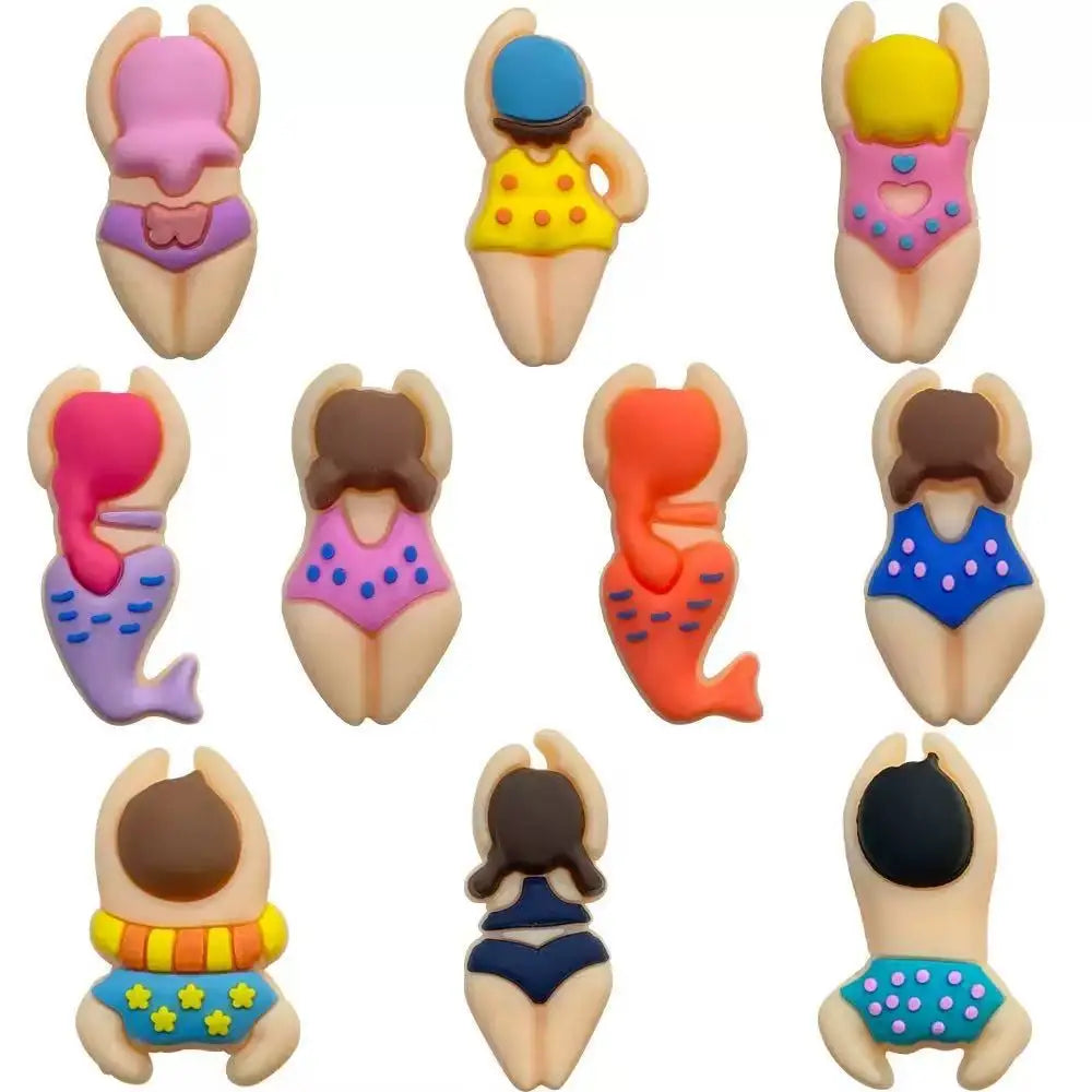 10-100pcs Swimming And Diving Series Shoe Charms For Sandals,Shoe Decoration Accessories Shoe Pins Great Gift For Men Wom