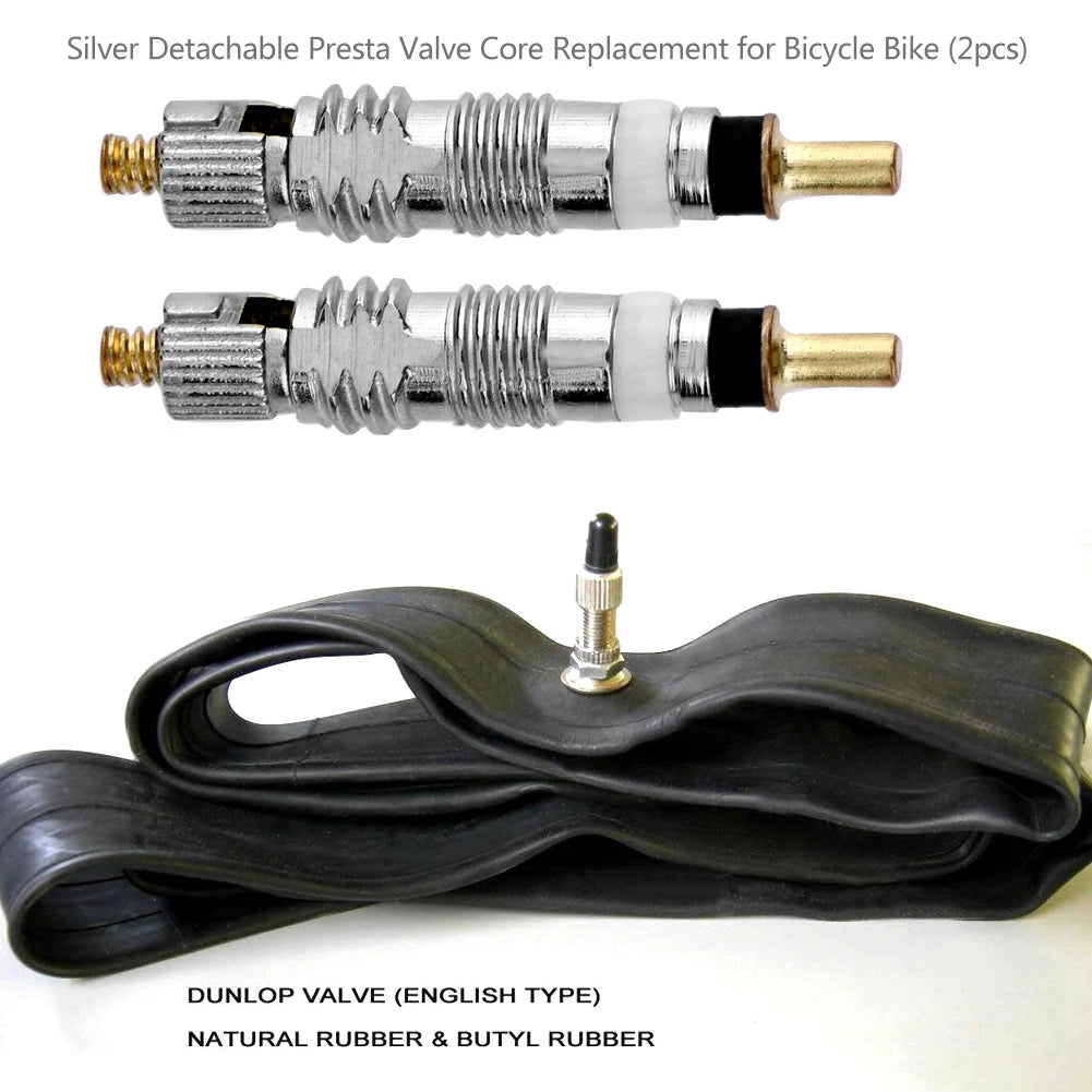 5-1000Pcs Detachable Presta Bicycle Valve Core Replacement Brass CNC FV MTB Road Bike Tire Tubes Service Parts Repair Tools