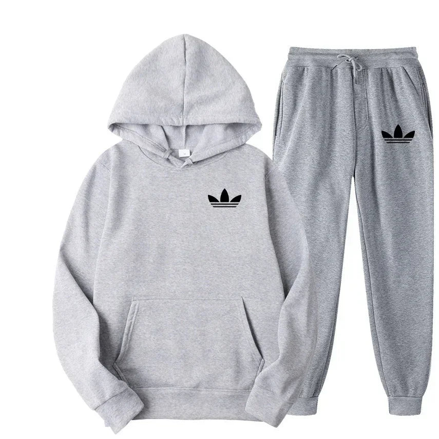 2025 New Men's Fashion Casual Tracksuits Outdoor Jogging Hooded Sets Sports Luxury Hoodie + Pants Suit Clothing