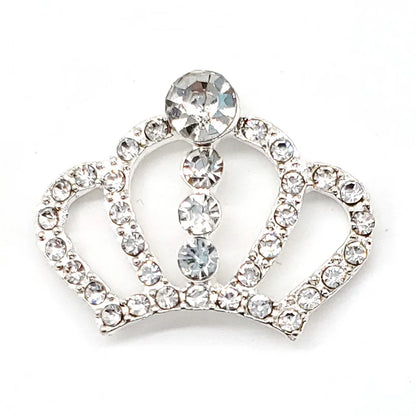 Metal Rhinestone Pearl Chain Butterfuly Crown Shoe Charms for Clogs Sandals Decoration Shoe Buckle for Girls Gift