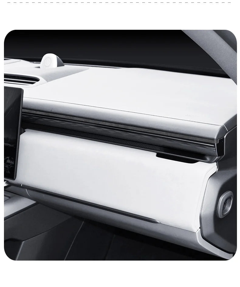 For ZEEKR 7X 2025 Super Suede Interior Accessory, Car Central Control Sliding Cover Panel Steering Wheel Decal Air Outlet Trim
