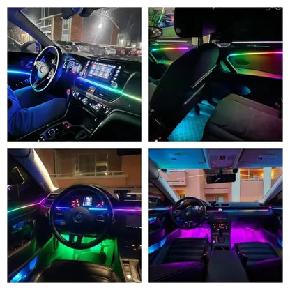 22 In1 Car Acrylic LED Ambient Lights For For Nissan Altima Rogue Clio Kaptur Eclipse For BMW F30 F31 F10 F11 F07 F18 G30 G38