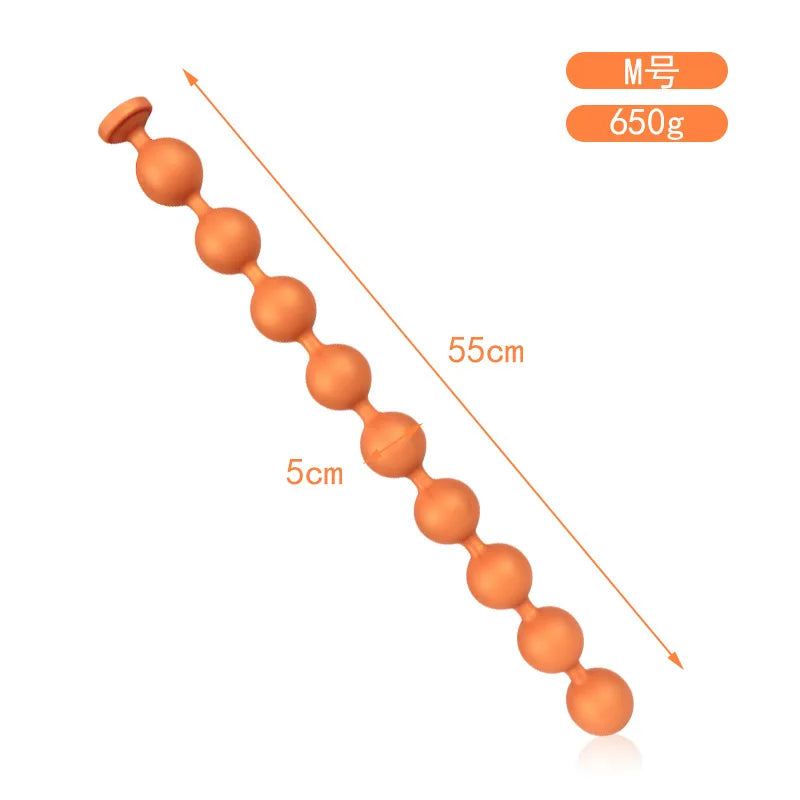 Huge Anal Plug 9cm Anal Beads 100% Liquid Silicone Soft Anal Balls Big Buttplug Prostate Massager Adult Sex Toys For Men