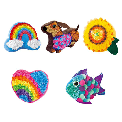 Lovely Plush Craft Pillow DIY Kits Art Crafts for Christmas Educational Toys