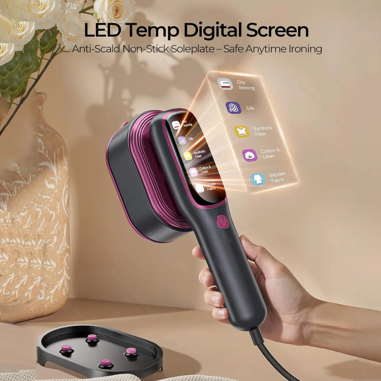 Portable Garment Steamer Steam Hanging Iron Professional Handheld 1200W Household Heating Portable Steamer Iron Clothing Surface