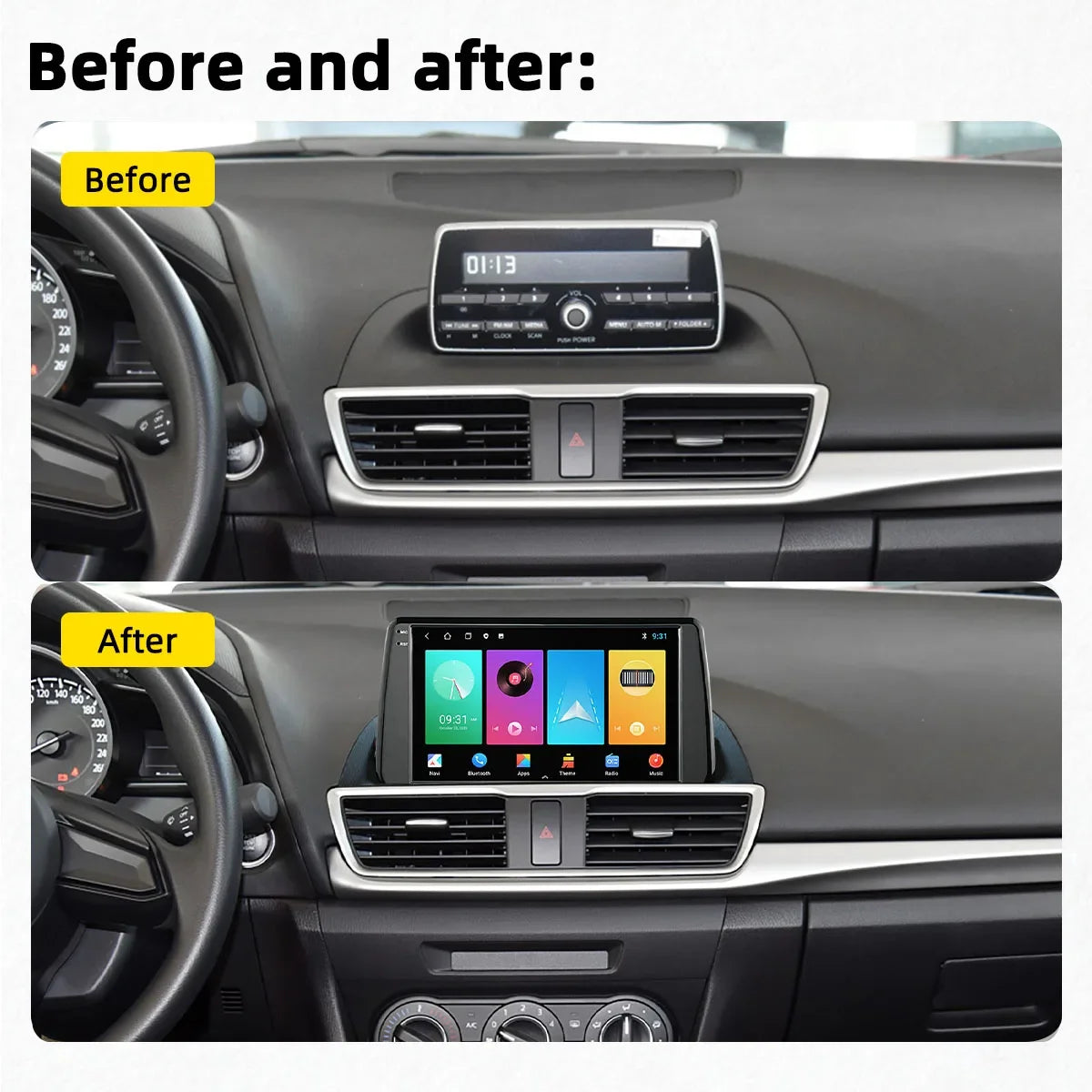 Car Radio For Mazda 3 Axela 2013 - 2018 Android Car Multimedia Player GPS Navigation Carplay Auto Stereo 2 Din Head Unit 4G DSP