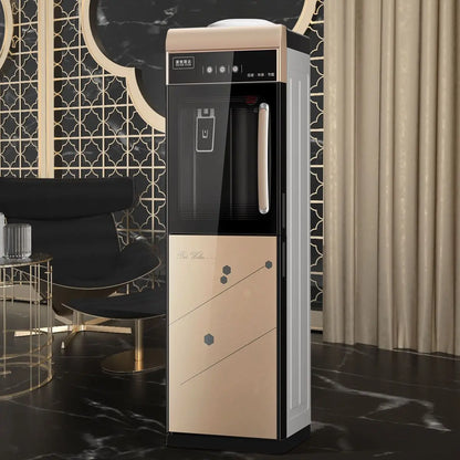 Water dispenser household vertical double door ice warm office dormitory cooling and heating bottled water