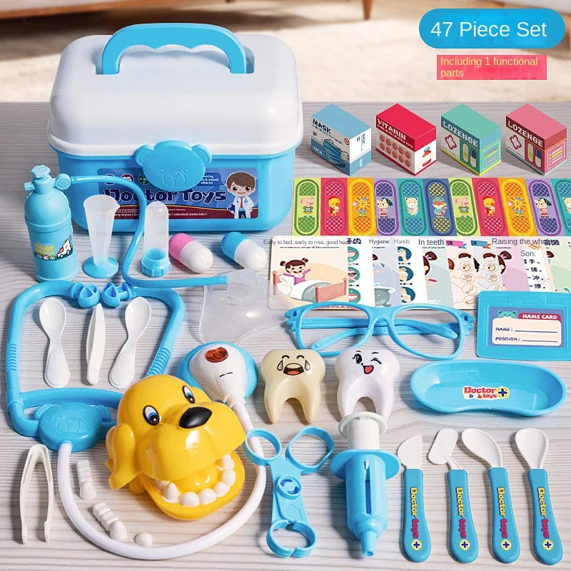 Simulation Doctor Set For Kids Pretend Play Girls Role-playing Games Accessorie Medical Kit Nurse Tools Toys For Children Gift