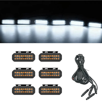 FOR TOYOTA HILUX LED Car Lights Front Grille LED Light Safety Warning Light Harness  Car Accessories LED Signal Lamps