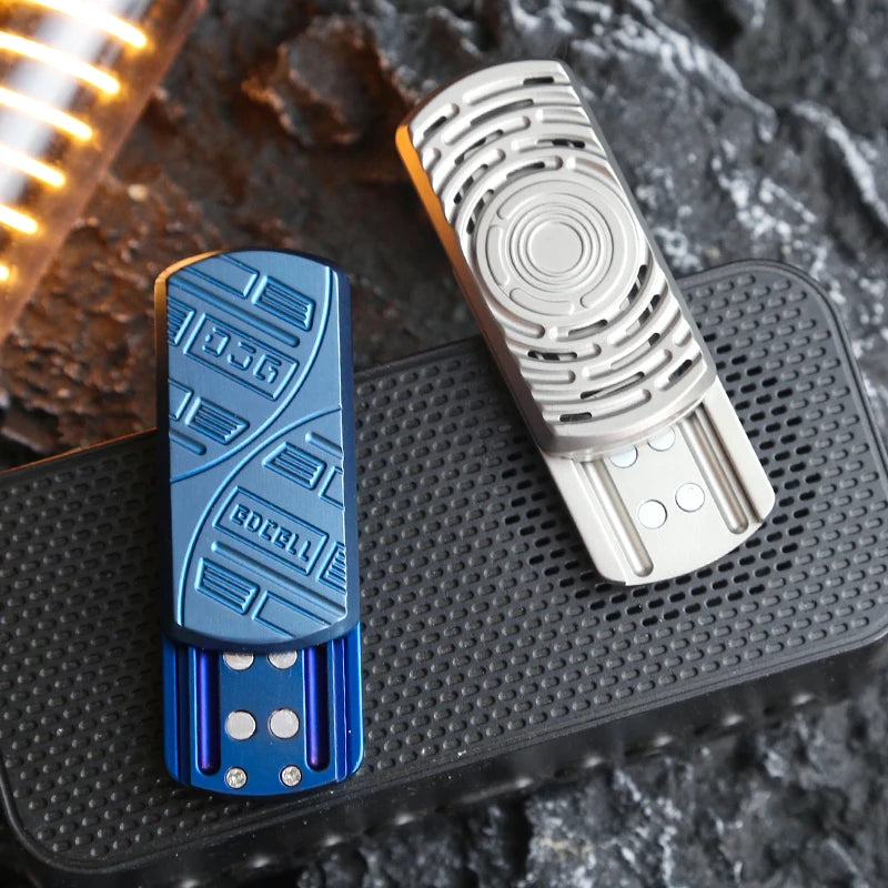 Fork Slider EDC Fidget Toys Stainless Steel Magnetic Haptic Slider Tuning Fork Fidget Slider ADHD Anti-Anxiety Tools Gift