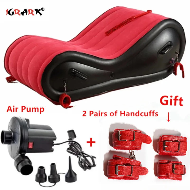 Inflatable Sex Furniture Erotic Sofa Love Pillow Chair Couples Bed Bdsm Adults Games Products Sex Toys for Women Men Couples 18+