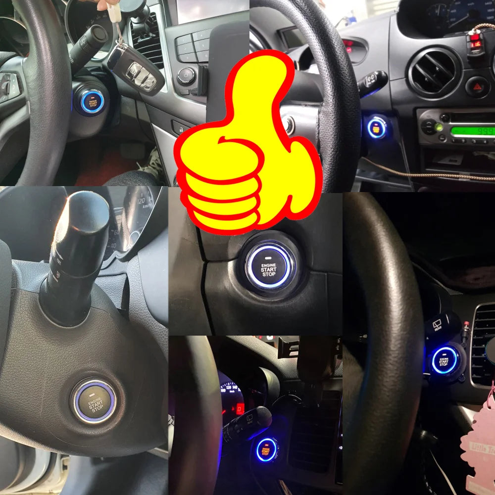 Universal central locking Car start stop button alarm with remote starter Automotive start stop system For Golf/Passat/Chevrolet