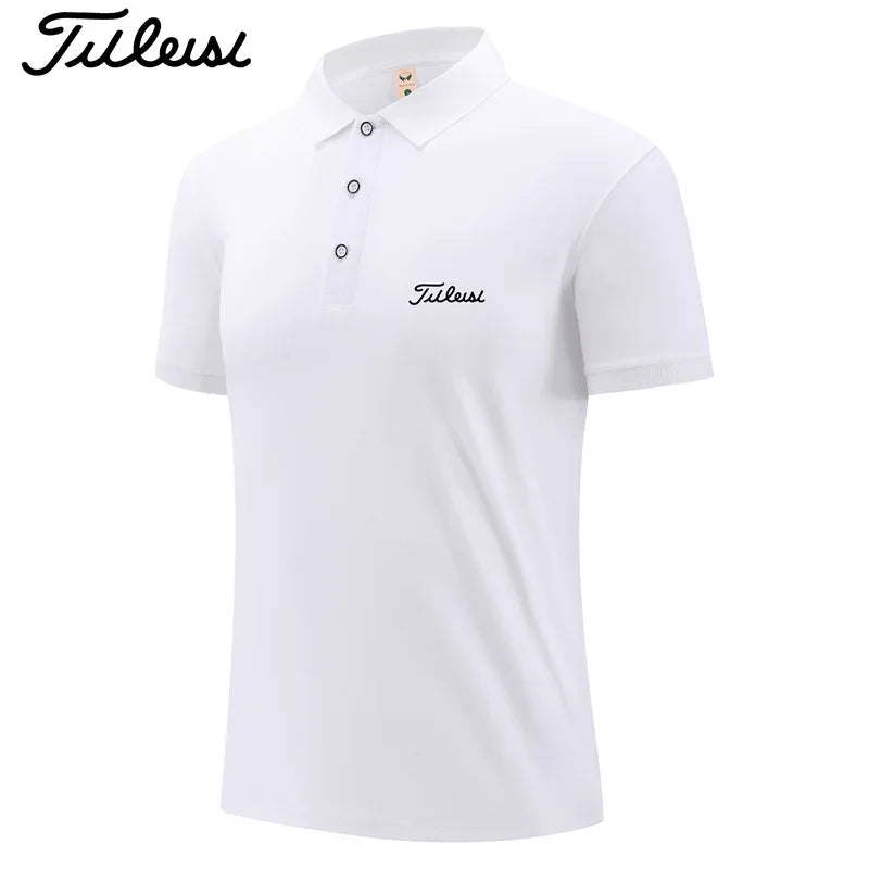 Quick Dry Mens Polo T Shirt Handwritten Script Letter Print Lapel Short Sleeve Solid Sport Daily Wear Tops S-4XL