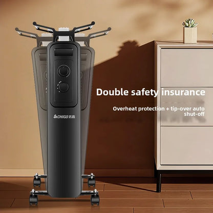 Oil-filled radiator heater household energy-saving fan heater indoor fast-heating electric oil  gas heater 2025 new model.