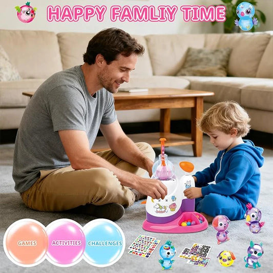 DIY Fun Balloon Inflator Creative Handicraft Inflating Machine Assembled Bobo Sticky Toys Anti-stress Game Children Gift