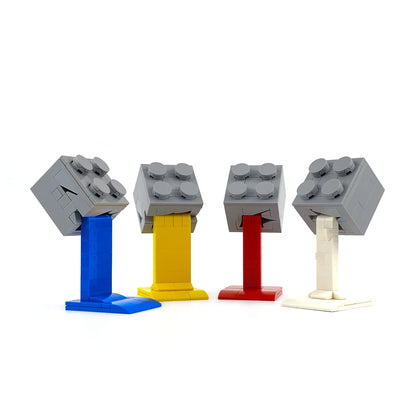 MOC Building Blocks Melt and Flow Out Colorful Paint DIY Assembly Lava Flow Building Blocks Building Model Decoration Toy Gift