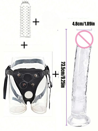 Wearable Strapon Penis for Lesbian G Spot Erotic Stimulator Adult Standard Size Panties Strap on Dildo Pants Sex Toys for Women