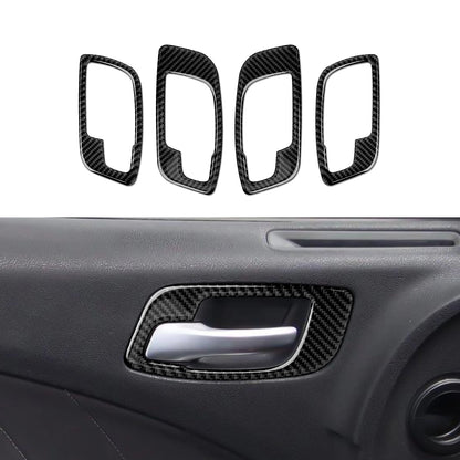 For Chrysler 300 (2011-2014) Car Center Console Gear Shift Panel Steering Wheel Cover Carbon Fiber Interior Sticker Accessories