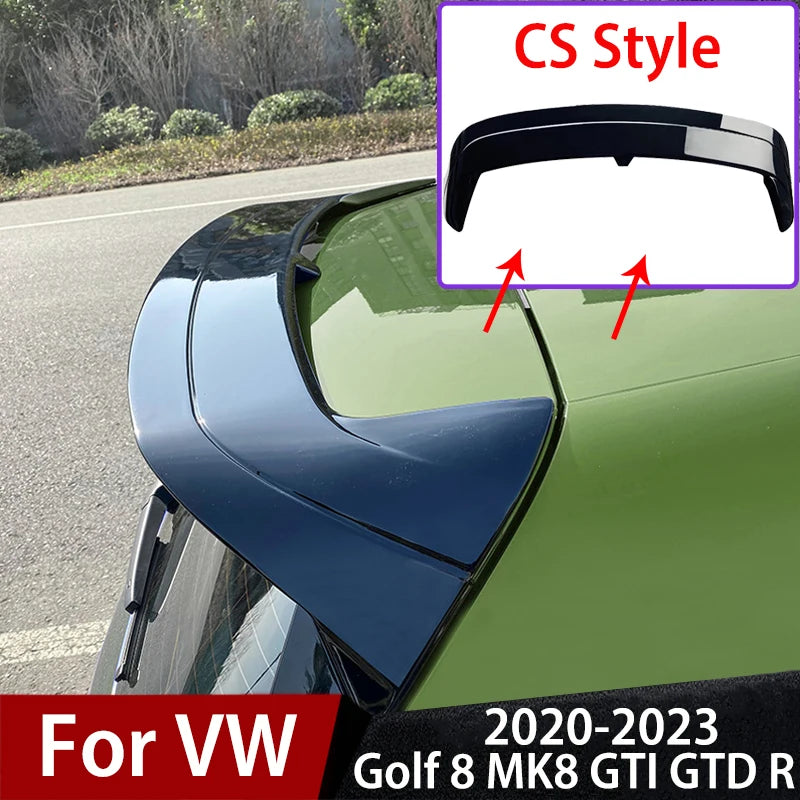 For VW Golf 8 MK8 GTI GTD R 2020 2021 2022 2023 CS ClubSport Style Car Rear Roof Spoiler Trunk Tail Wing Body Kit Tuning