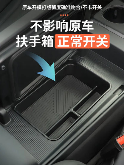 For GAC Aion V Plus 2025-2026 Center Console Organizer Box - Custom Storage Tray Insert for Armrest Compartment