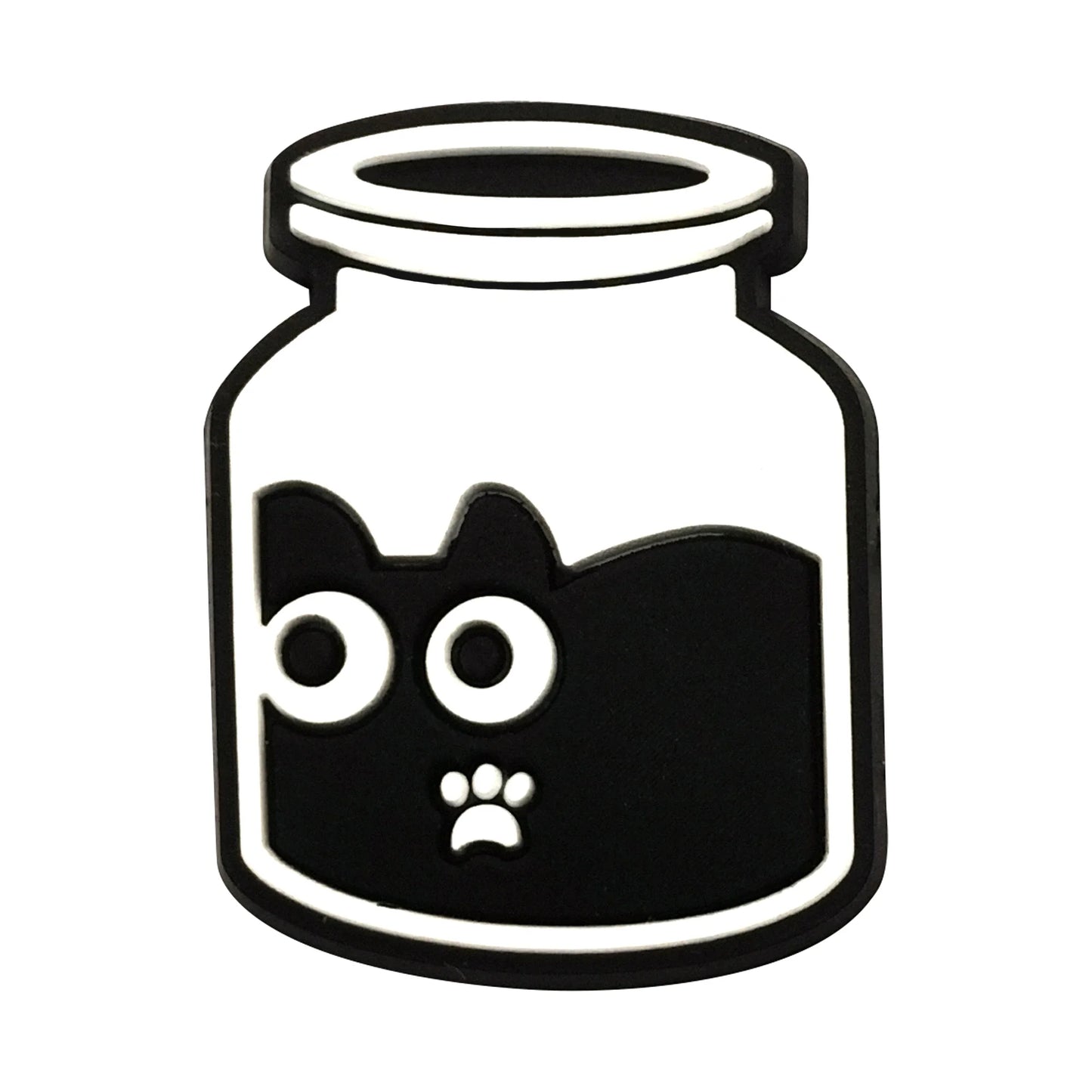 New 1-13pcs Cute Animal Black Cat PVC Garden Shoe Charms Sandal Buckle Boys Girls Cartoon Hole Slipper Accessories DIY Backpack