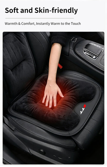 Car Seat CushionFor Audi TT Warm Flannel Thick Plush Universal Rear Seat Backrest Protector Cover