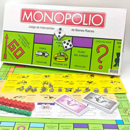 Spanish Version Monopoly Board Game Classic Property Trading Game Family Party Tabletop Game MONOPOLIO