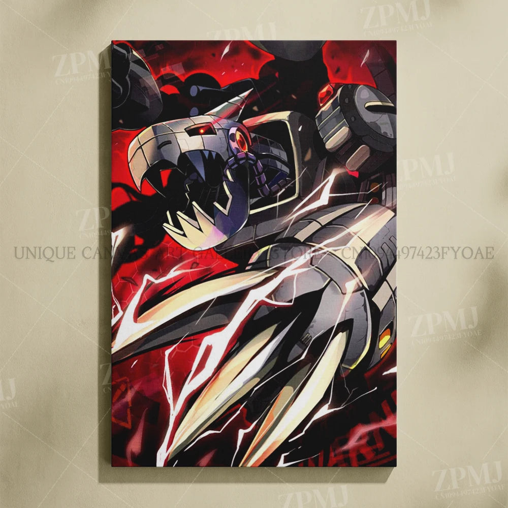Japanese Anime Canvas Wall Art Digimon Digital Monsters Home Decorative HD Print Poster Painting Modern No Frame For Living Room