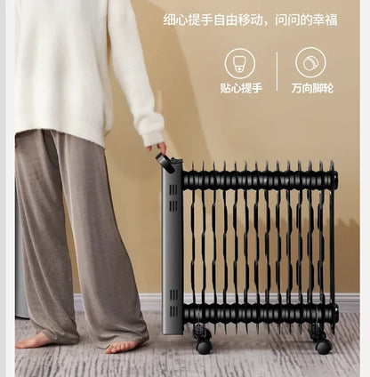 220V Pioneer Oil Filled Radiator Heater Energy Saving for Home Living Room Bedroom Large Area Electric Heater CAW