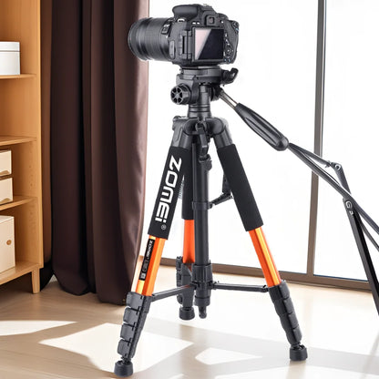187cm/73.6in Tall Zomei Aluminum Alloy Portable Tripod for Camera DSLR Canon Nikon, 360 Degree Panorama Photography Phone Stand