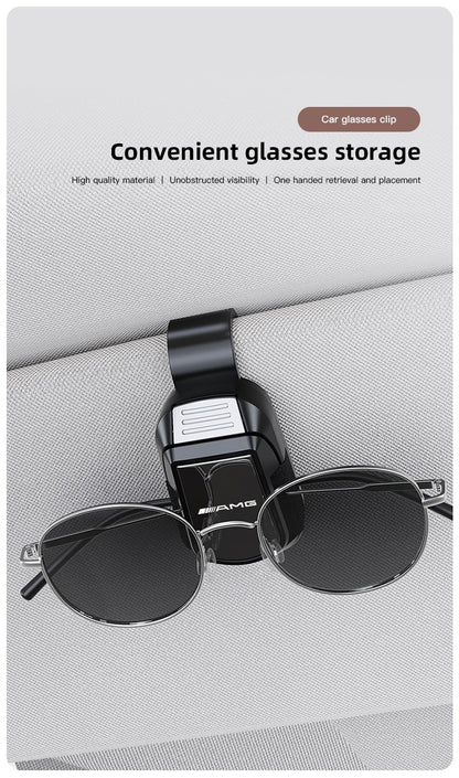 Car Sun Visor Glasses Clip Sunglasses Storage Bracket For Mercedes Benz AMG A B C E G CLA W211 W203 W204 W210 W124 C300 C260