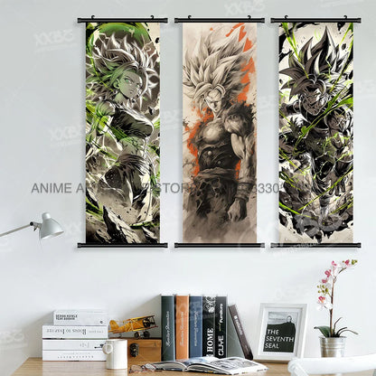 Dragon Ball Anime Wall Artwork Canvas Mural Scrolls Pictures Anime Character Son Goku Hanging Painting Poster Home Decoration