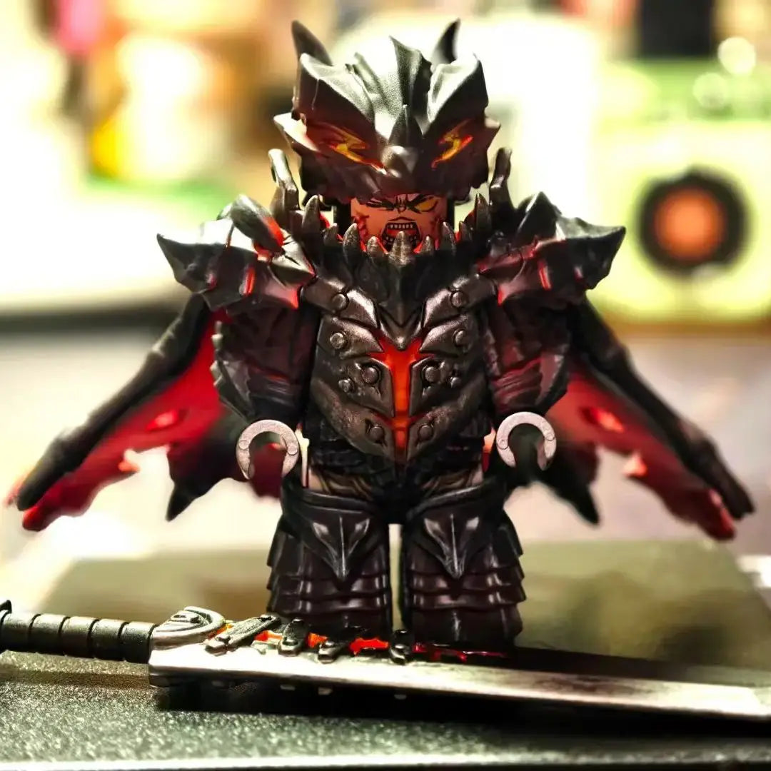 World Of Warcraft Wow Building Blocks Lich King Mini Action Figure Toys Berserk Guts Gus Building Block Figure Holiday gift