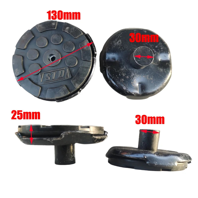 2.5Tons 3 Tons Horizontal Jack Accessories 3T Horizontal Hydraulic Jack rubber pad Universal Wheel Pallet Front Wheel