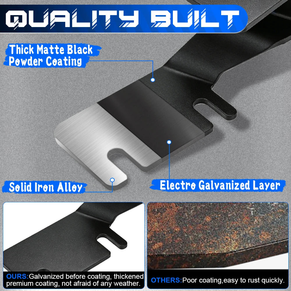 Hood Ditch LED Light Brackets for 2014-2025 Toyota Hilux ,Offroad Hood Hinge Light Mount Brackets kit for Pod Work Lights.