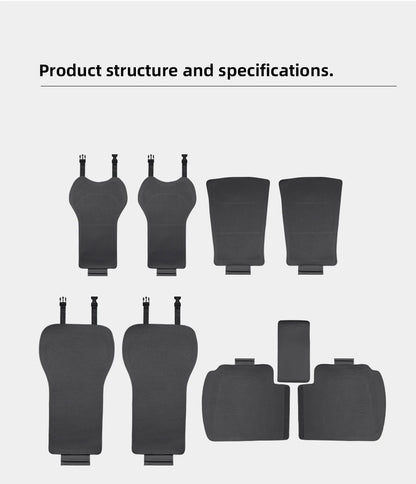 For Tesla Model Y Juniper/Model 3 Highland front and rear seat cushions,Seat cover,Car seat,protection pad Interior accessories