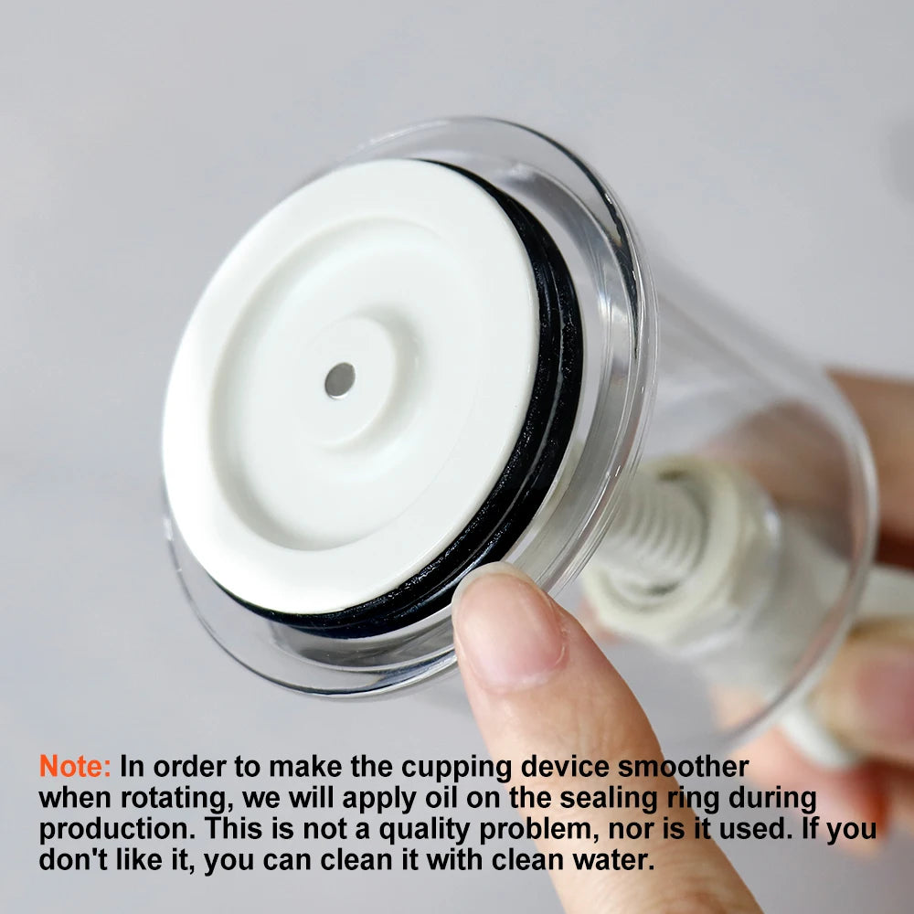 Manual Rotating Cupping Vacuum Cupping Massage Device Suction Cup Anti Cellulite Massager Cupping Nipple Enhancer Cupping Tool
