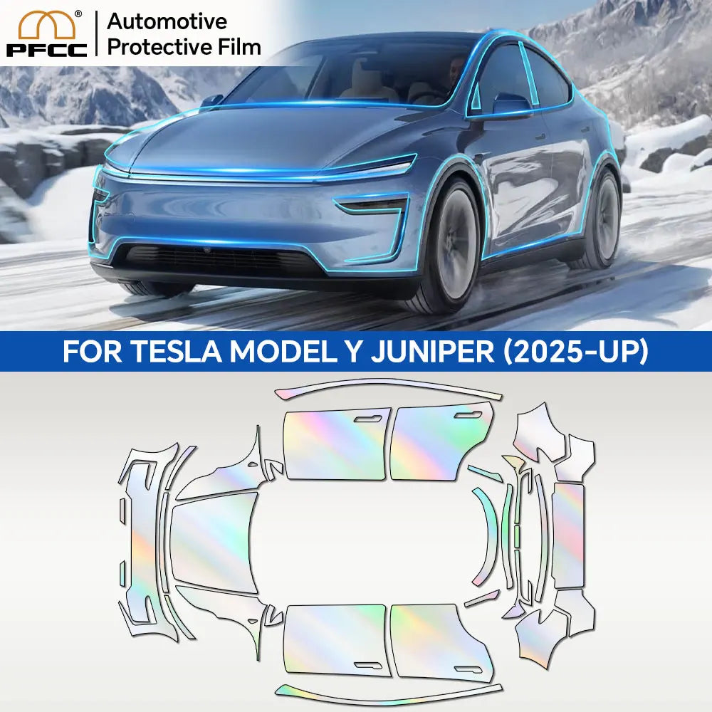 For Tesla Model Y Juniper 2025 2026 Paint Protection Film Self-Healing Bra PPF Body Sticker Accessories Anti-Scratch Resistant