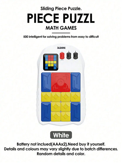 500+Levels Huarong Road Magnetic Suction Block Sliding Puzzle,Kids Puzzle Logical Thinking Training Brain-burning Board Game Toy