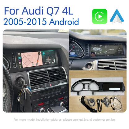 Android 14 Auto Radio CarPlay For Audi A6 C6 4f  For Audi Q7 4L 2005-2015 MMI 2G 3G GPS Car Multimedia Player Navi Stereo DSP