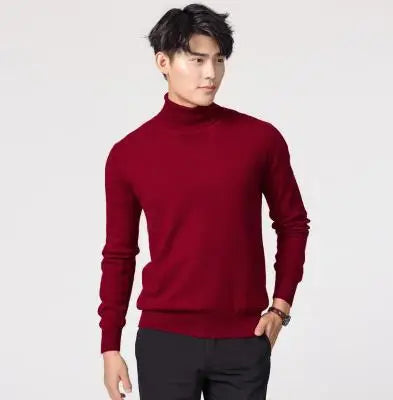 Cashmere turtleneck men sweater clothes for 2024 autumn winter jersey hombre pull homme hiver pullover men high neck sweaters