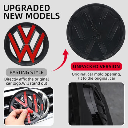 Car Front Hood Emblem Bonnet Badge Rear Trunk Badge For  VW Golf 7 (2014 - 2017) -Emblem