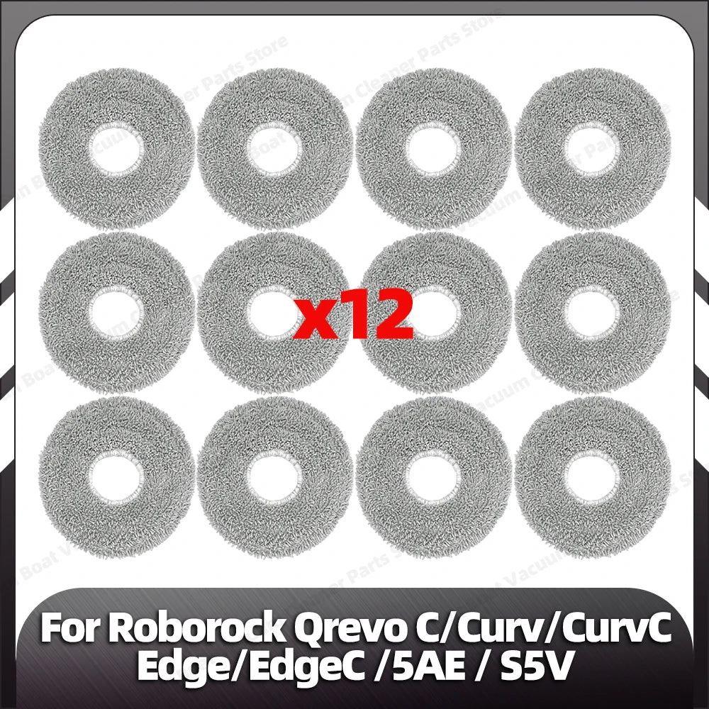 Fit for Roborock Qrevo C/Curv/CurvC/CurvC PRO/Edge/EdgeC/5AE/S5V/S5X/5AI/5XC Main Side Brush HEPA Filter Mop Pad Dust Bag Parts