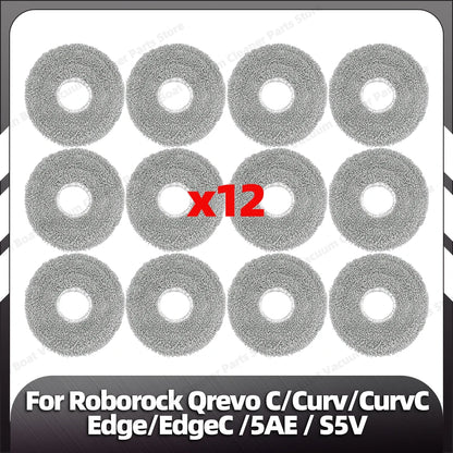 Fit for Roborock Qrevo C/Curv/CurvC/CurvC PRO/Edge/EdgeC/5AE/S5V/S5X/5AI/5XC Main Side Brush HEPA Filter Mop Pad Dust Bag Parts