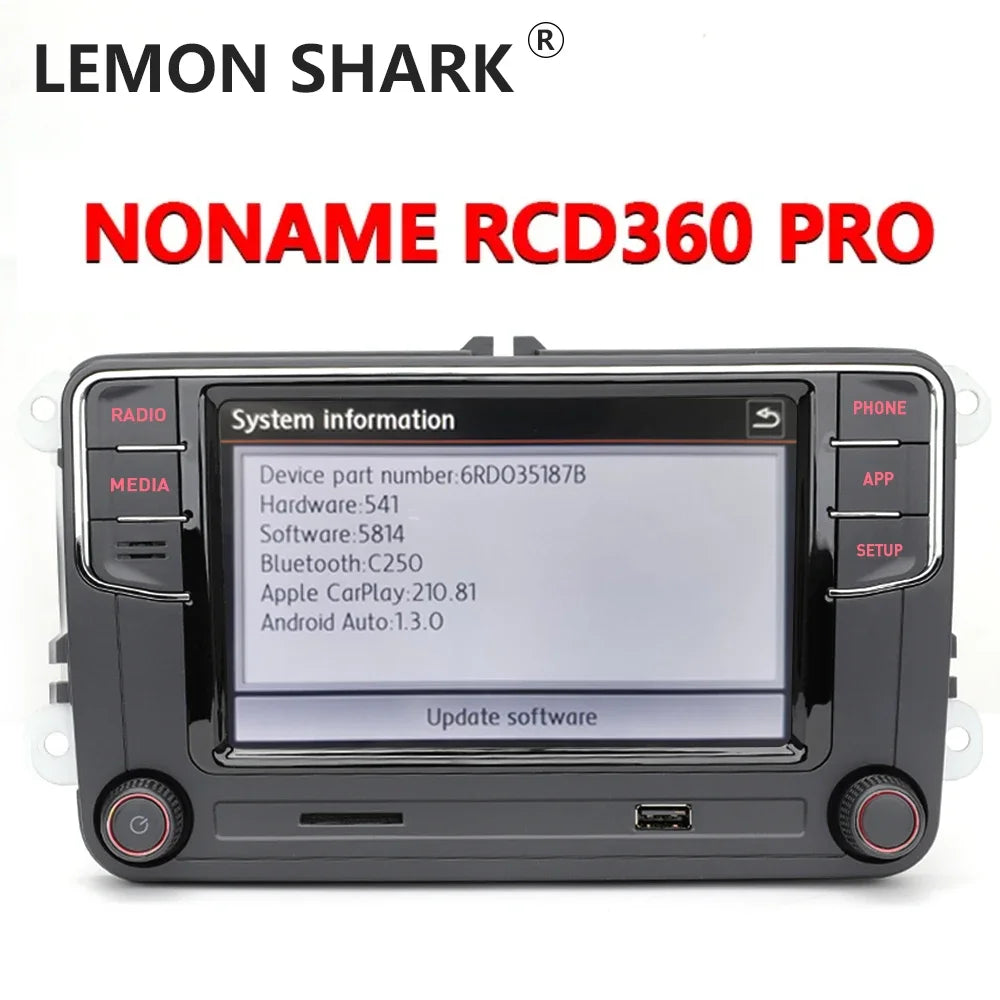 NONAME RCD360 PRO Carplay Car Radio New RCD330 Android Auto MIB Radio For VW Golf 5 6 Jetta MK5 MK6 Tiguan CC Polo Passat B5 B6