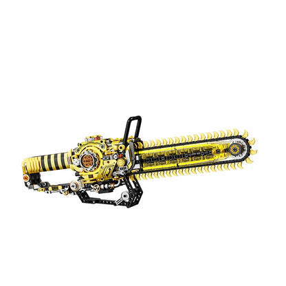 MOC Simulation Mechanical Chainsaw STEM Model Assembled Toys Desktop Ornament Building Blocks Toys Set - Boy's Birthday Gift