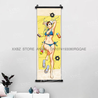Fighting Game Street Fighter Home Decoration Hanging Painting Gouken Figures Wall Artwork Scrolls Picture Canvas Print Poster