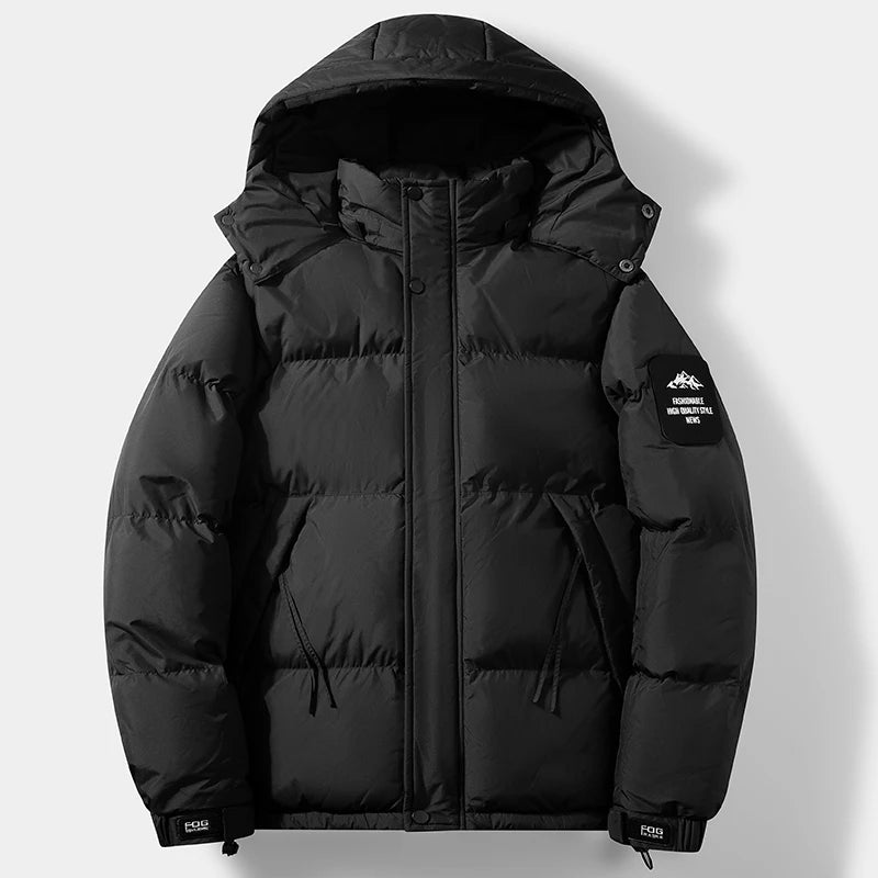 Winter Outdoor Sports Leisure Windproof Breathable Warm Cotton Clothing Comfortable Fashionable Trendy Men's Hooded Jacket